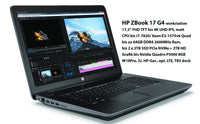 HP ZBook 17 G4 1RQ78EA#ABD 17,3'' FHD-IPS i7-7700HQ 8GB 256GB-m.2 Neu Re/MWSt.