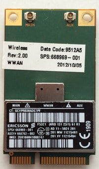 HP Ericsson F5321gw UMTS 3G HSPA+ für 8470p 8460p 8560p 8560w 8570p 8570w 8770w