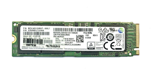 Lenovo 512GB m.2 2280 SSD PCIe NVMe f. Thinkpad P51 P71 X1 T470s SM961 PM961 neu