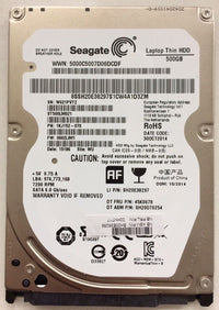 Orig. Lenovo 500GB-7200 2,5" 7mm Seagate Thin SATA3 6GB f. T530 T540 X240 T430 .